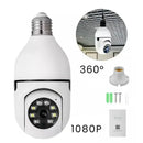 Câmera Segurança Lâmpada Wifi 360° Full HD
